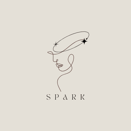 A picture with a monoline showing a spark